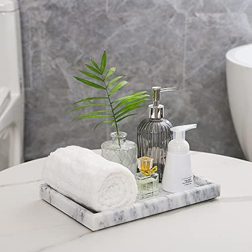 Marble Bathroom Vanity Tray, Blackish Green, 12" x 8" x 1.2" - Image 6