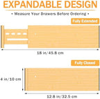 Bamboo Drawer Dividers, 4" High Drawer Organizers for Clothes/Utensils - Image 5