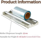 Weiwei - 45cm Desktop Shrink Wrap Film Roller Dispenser – Fits Up to 18” Rolls, Perfect Match with Heat Sealer - Image 2