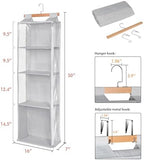 Univivi 4-Tier Hanging Yarn Storage Organizer, Grey - Image 4