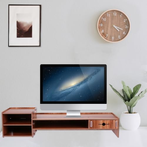 Desktop Monitor Stand Riser with Storage Board for Office - Image 4