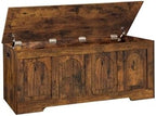DINZI LVJ Storage Chest, Wooden Toy Box, Rustic Brown 47.2" L by DINZILVJ