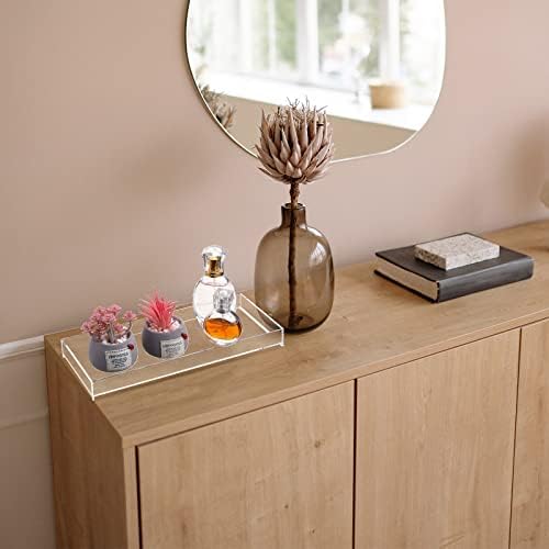 Maitys 3 Pcs Acrylic Vanity Tray Bathroom Tray, 11.8 x 5 Inch - Image 5