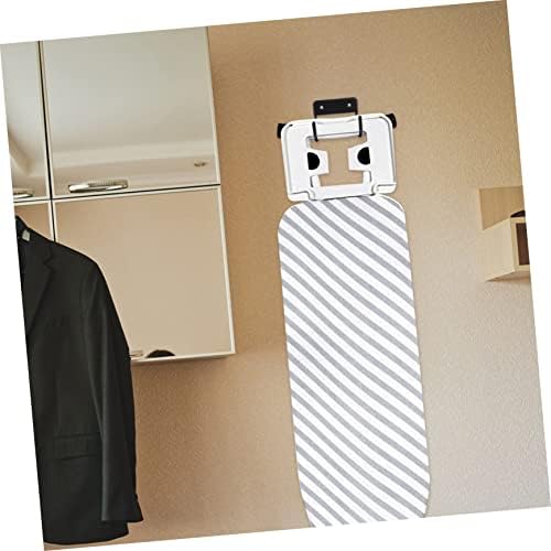 2sets Ironing Board Wall Mount Hanger Double Hook Hangers Easy Install Space-Saving Wall Decor for Home - Image 2
