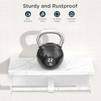 FORIOUS Double Marble Toilet Paper Holder with Phone Shelf, Commercial - Image 5