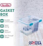 Sterilite Gasket Storage Box with Lids for Home & Office, 54 Quart, 4-Pack - Image 2