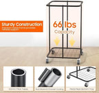 Laundry Hamper with Wheels, 150L Rolling Laundry Basket with Bag & Handles - Image 6