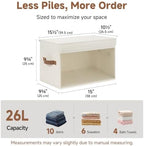 StorageWorks Fabric Storage Bins with Lids, Large Closet Storage Bins - Image 6