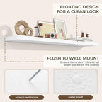 RICHFOCUS 72Inch Floating Shelves for Wall 2Pack, White, 8" Deep - Image 6