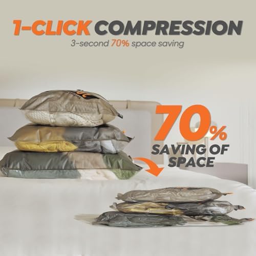 Vacbird 15 Pack 20" Vacuum Bags for Storage - Pump Not Included, Compression Packing Seal for Clothing Travel Luggage Suitcase, Compact & Airtight - Image 3