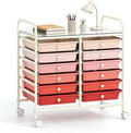 COSTWAY 12-Drawer Rolling Storage Cart, Utility Storage Organizer Cart by COSTWAY