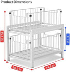 2-Tier Pull Out Cabinet Organizer, Slide Out Under Sink Organizer - Image 2
