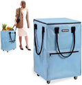 WORKPRO Large Rolling Grocery Bag, 36-Gallon Rolling Tote with 5 Wheels by WORKPRO