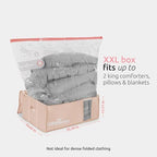 Compactor XXL 3 Vacuum Storage Bag & 3 Semi-Rigid Box, Closet Organizer, 210L - Image 6