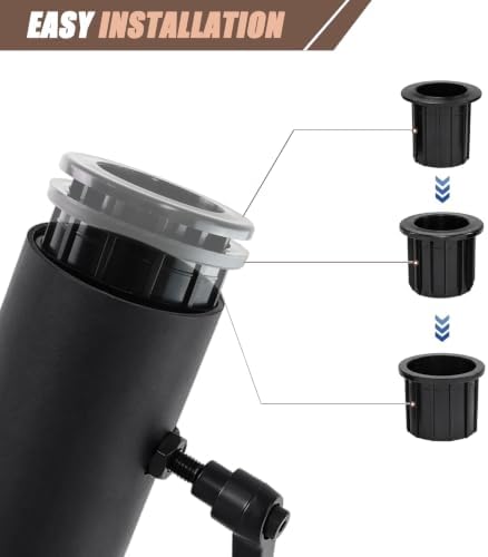 Patio Umbrella Base Outdoor Umbrella Mount Holder Round Heavy Duty - Image 4