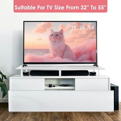 Across-Star Dual-Monitor Stand for Desk - Large Adjustable Length and Angle Riser for 2 Monitors, Double Computer Desktop Organizer, Shelf for TV, Laptop, Printer - Image 6