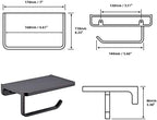Oil Rubbed Bronze Toilet Paper Holder with Shelf - Image 7