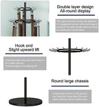 Floor Mounted Belt Hanger 66.2in Metal Tie Rack (Color : Black) - Image 5