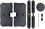 EliteShade USA 33" x 33" Offset Patio Umbrella Base Sand/Water Filled Square Umbrella Stand,Black - Image 5