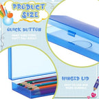 Fainne 24 Plastic Pencil Case Bulk, Single Layer, Assorted Colors, S - Image 3