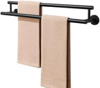 Alise Double Towel Bar Black,20" Towel Rack for Bathroom Wall Mounted by Alise