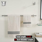 JQK Bath Towel Bar, 27 Inch 304 Stainless Steel Thicken 0.8mm Towel Rack Bathroom, Towel Holder Brushed Finished Wall Mount, Useable Length 24 Inch 2 Pack, TB110L24-BN-P2 - Image 3