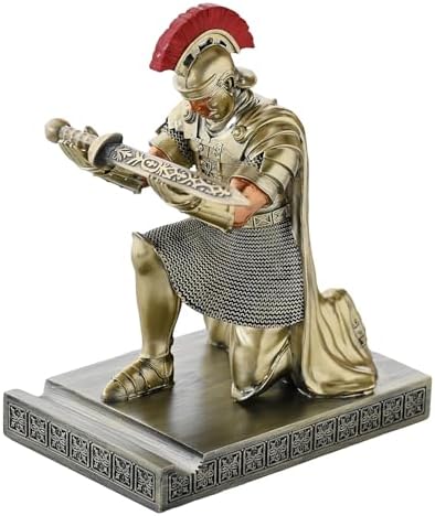 Roman Praetorian Prefect Warrior Knight Pen Holder Desk Ornament Bronze by CYXStar