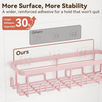 YASONIC Shower Caddy Adhesive, Rustproof Shower Organizer, Wall Shower Rack - Image 6