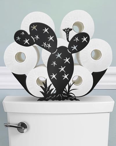 Cactus Toilet Paper Holder Stand, Funny Decor Toilet Paper Storage by Wigag