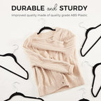 HOUSE DAY Premium Velvet Hangers 50 Pack, Non-Slip Flocked Felt Hangers - Image 5