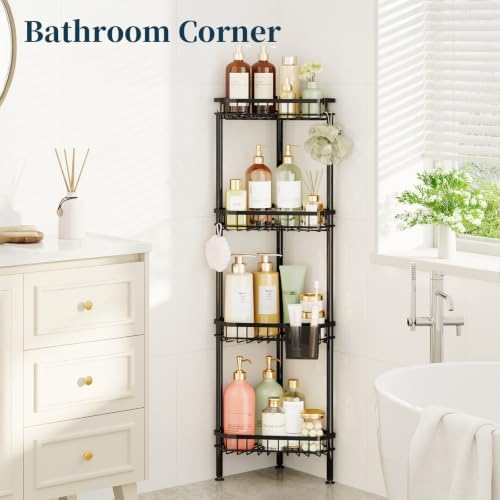 Consumest Corner Shower Caddy Stand - Rustproof Bathroom Organizer&Storage - Image 7