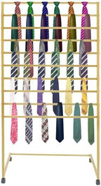 10 Tiers Rolling Display Tie & Scarf Rack Towel Belt Hanger by kunghei