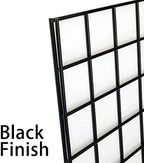 Commercial Grade Gridwall Panels – Heavy Duty Grid Panel for Any Retail Display, 2’ Width x 4’ Height, 3 Gridwall Panels Per Carton (Black Finish) - Image 4