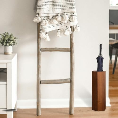 Umbrella Rack,Wooden Umbrella Bucket Entryway Umbrella Holder Freestanding Cane Stand Natural Color Decorative Umbrella Rack Tall Basket for Laundry - Image 3
