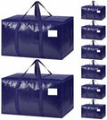 8 Pack Heavy Duty Waterproof Moving Bags, Foldable Totes by Unknown