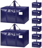 8 Pack Heavy Duty Waterproof Moving Bags, Foldable Totes by Unknown