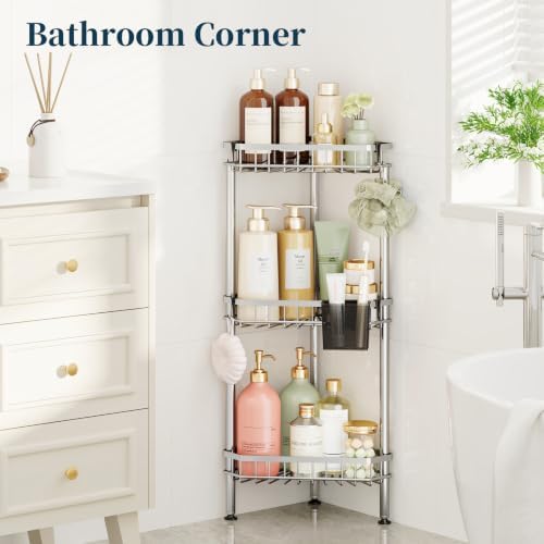 Consumest Corner Shower Caddy Stand - Rustproof Bathroom Organizer&Storage - Image 7