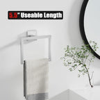 5-Pieces Brushed Nickel Bathroom Accessories Set 23.6 Inch Towel Bar Set. - Image 4