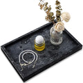 Real Natural Marble Tray for Bathroom, Vanity, Kitchen Counter & Desktop by Zilukar