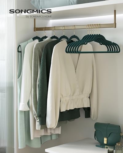 SONGMICS Velvet Hangers 50 Pack, Non-Slip Clothes Hangers, Space-Saving - Image 2