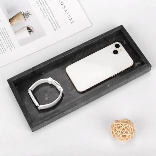 Marble Bathroom Vanity Tray, Black, 12"x 5" x1.2" - Image 6