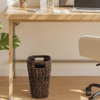 StorageWorks Wicker Trash Can, Wicker Waste Basket for Bathroom, Brown - Image 6