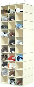 Libeder 30 Section Hanging Shoe Organizer & Storage for Closet, Beige by Libeder