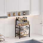 Fruit Vegetable Basket for Kitchen,3 Tier Pantry Organizers and Storage,Snack Organizer for Countertop,Pantry Cart,Metal Wire Storage Shelf Organizer Baskets for Kitchen, Pantry, Bathroom - Image 3
