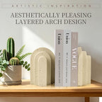 Heavy Duty Bookends for Heavy Books, 6 LB Decorative Bookends for Shelves - Image 3