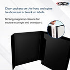 BCW Magazine Stor-Folio with Magnetic Closure, Holds 20 Magazines, Black - Image 4