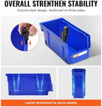 VEVOR Plastic Storage Bins 12 Pack (11 x 5 x 5-Inch), Hanging Stackable Storage Organizer Bins, Heavy Duty Stacking Containers for Closet, Garage, Office, Home, Pantry or Small Parts Organization - Image 4