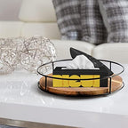[ 2 Pack ] 11" & 12" Acacia Wood Lazy Susan Organizers with Steel Sides - Image 5