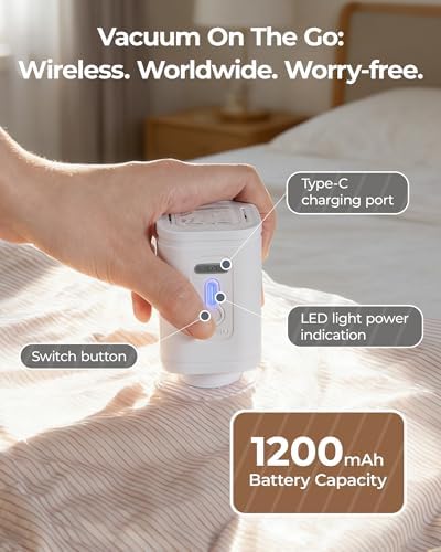 BAGSMART Vacuum Bags for Clothing with Rechargeable Air Pump, 12 Pack-Gray - Image 2