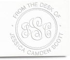 Custom Made Hybrid Classic Monogram Home Embosser - Personalized Embossing Seal for New Homeowners, Customized Home Book Embossing Seal for Islamic School Teachers - Ideal for Stationery, Books - Image 4